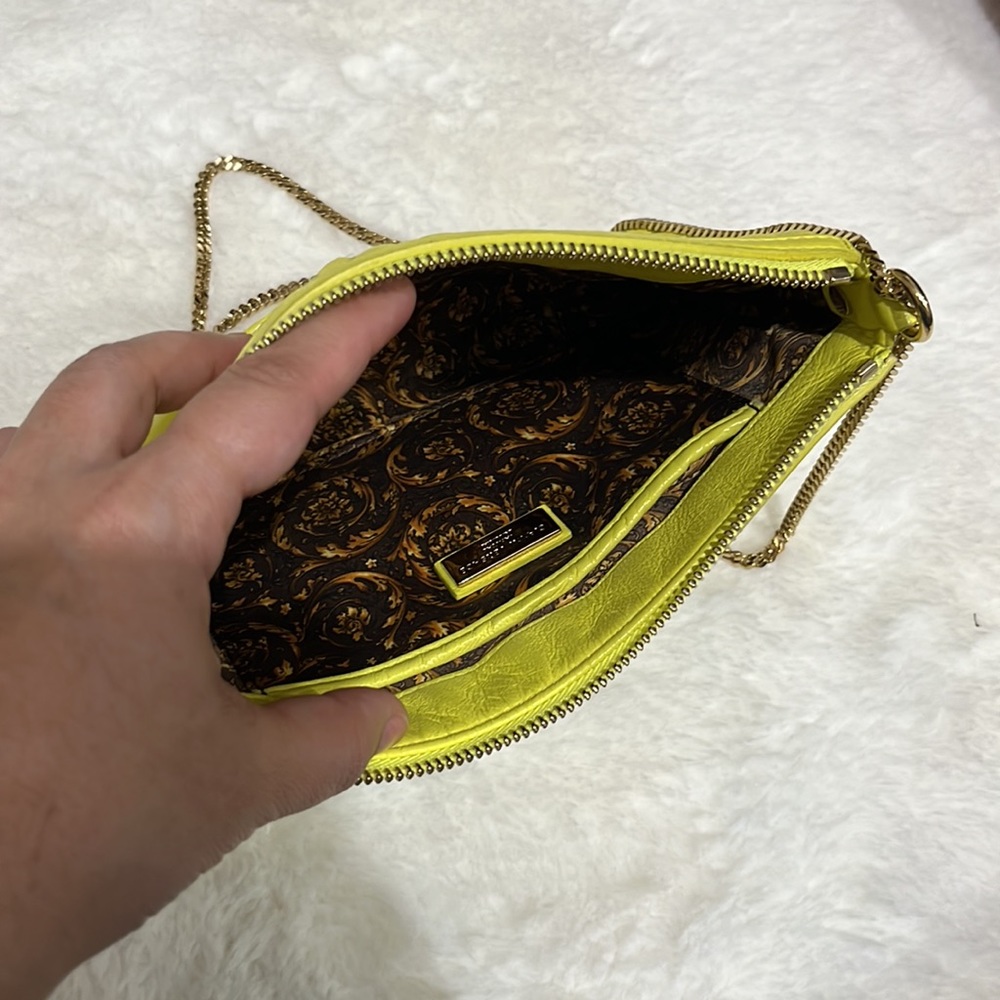 Versace Yellow Quilted Shoulder Bag - Picture 10 of 11